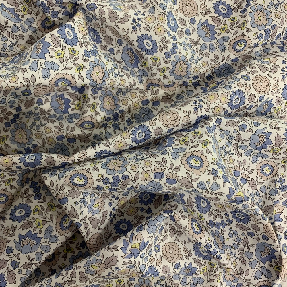Liberty Fabric Tana Lawn® Cotton D'ANJO BLUE