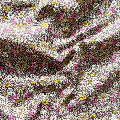Liberty Fabric Piccadilly Poplin Cotton MOON FLOWER