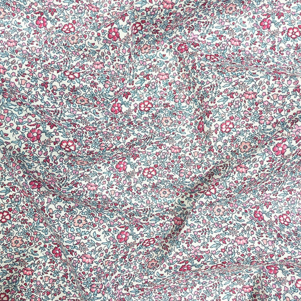 Liberty Fabric Tana Lawn® Cotton KATIE & MILLIE MAGENTA