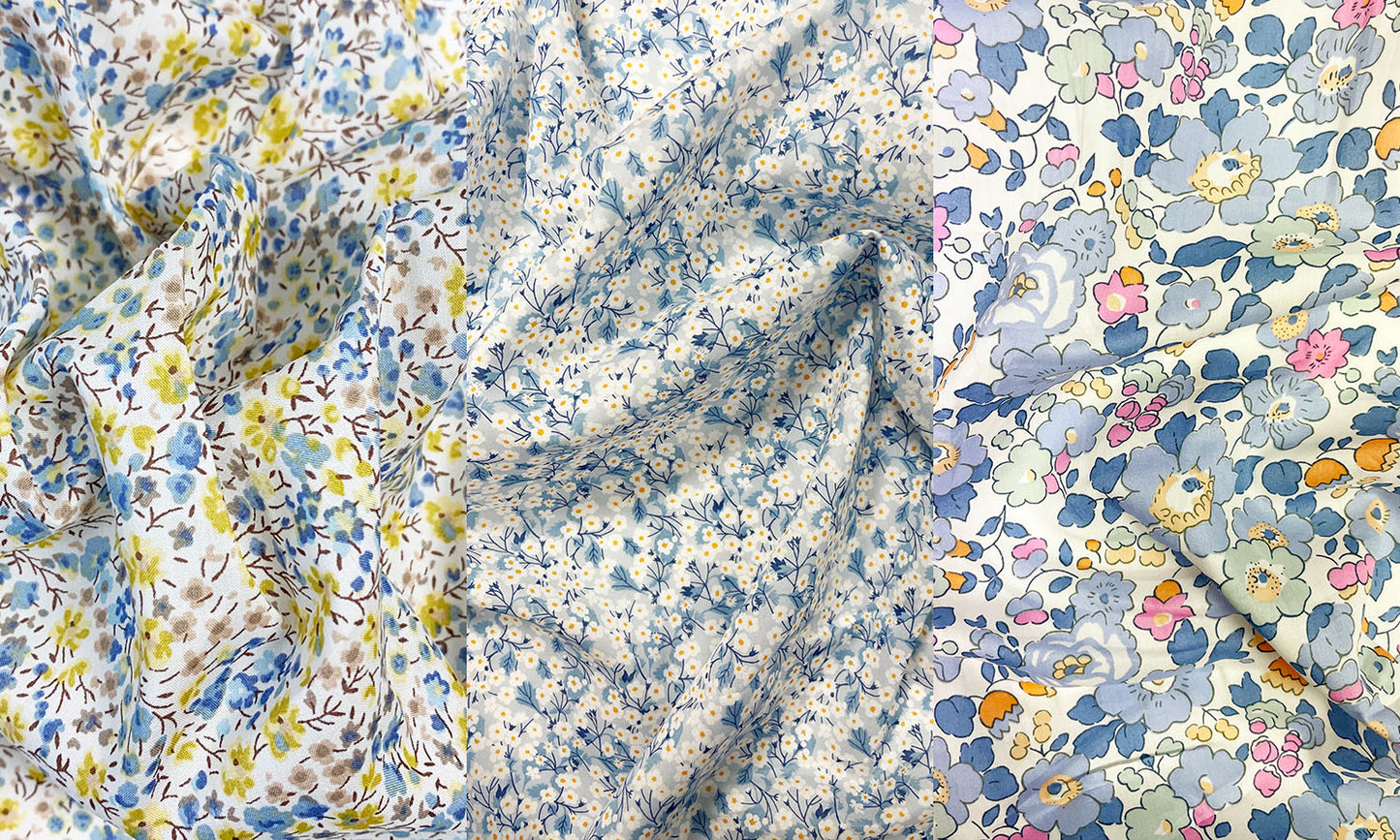 Liberty Fabric Tana Lawn® Cotton MITSI VALERIA BLUE