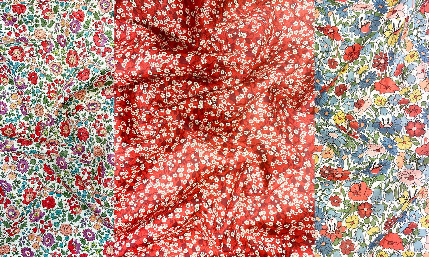 Liberty Fabric Tana Lawn® Cotton MITSI VALERIA RED